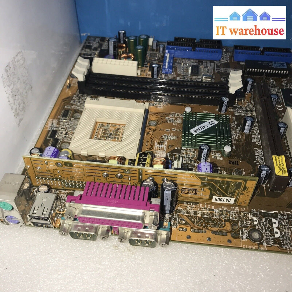 ~ Vintage Asus A7V Socket-462/A Kt133 Atx Motherboard W/ Video Card & I/O Plate