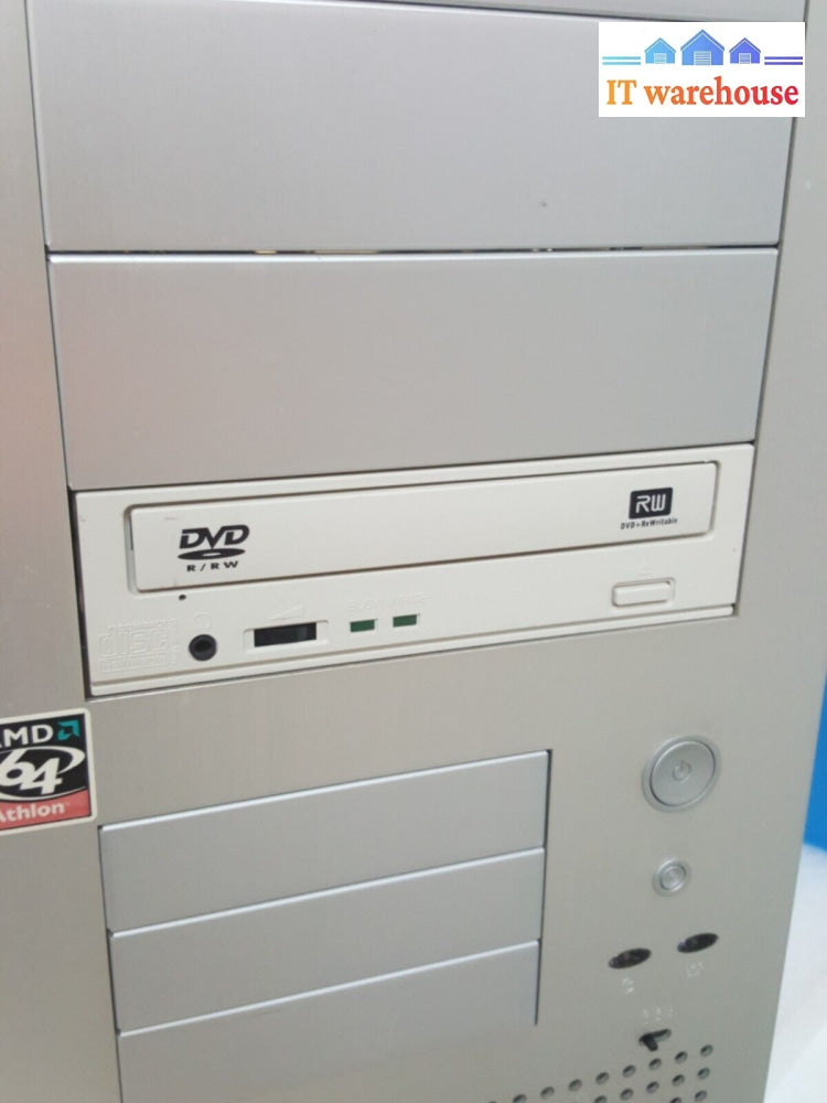 Vintage~ Compaq Pc Case W/ Psu/ Dvd Drive/Floppy Drive