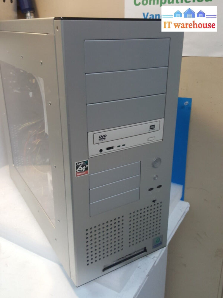 Vintage~ Compaq Pc Case W/ Psu/ Dvd Drive/Floppy Drive