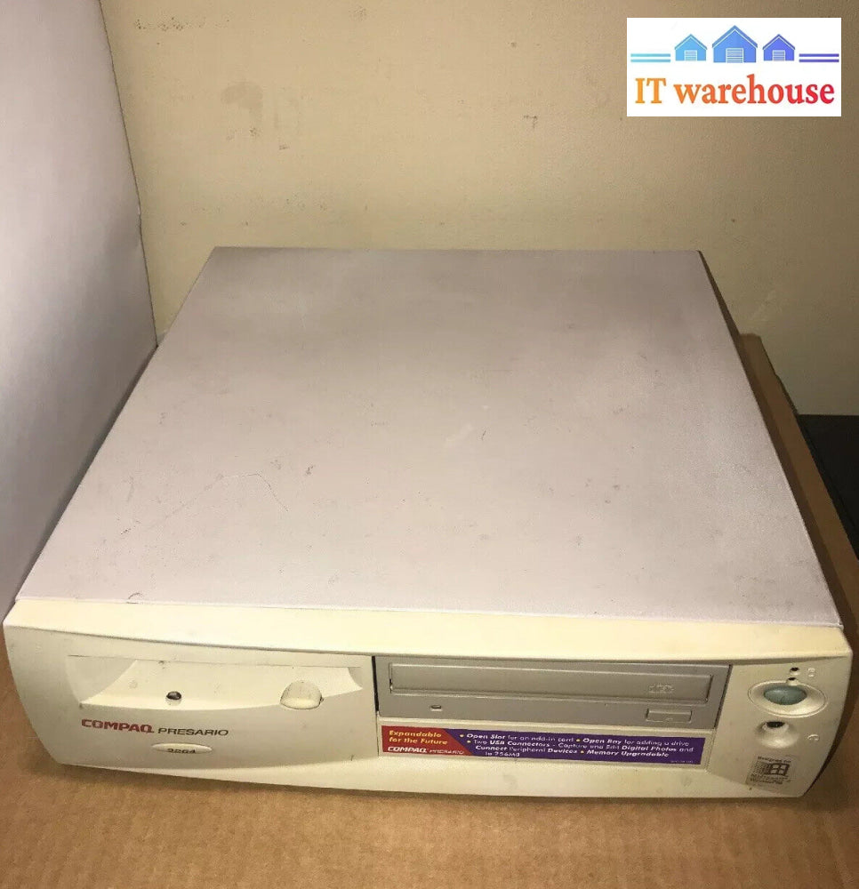 Vintage Compaq Presario 2264 Intel Mmx 28Mb Ram 4.3Gb Hdd Windows 98