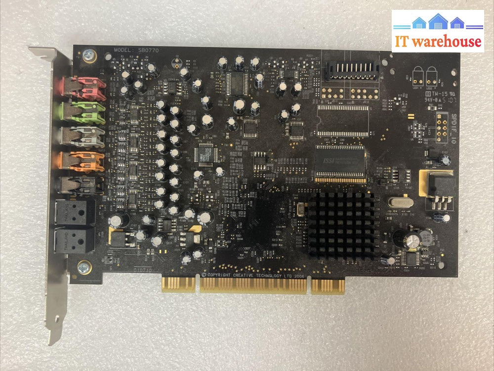 Vintage Creative Labs Sb0770 X-Fi Extreme Gamer Pci Sound Card P/N 0Ww202 ~