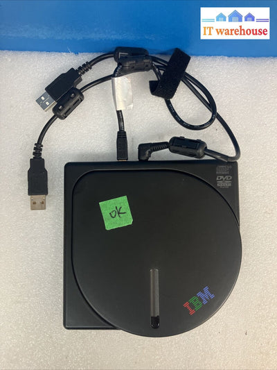 ~ Vintage Ibm Cd-Rw Dvd-Rom Usb 2.0 Combo Drive 22P9195 With Cable