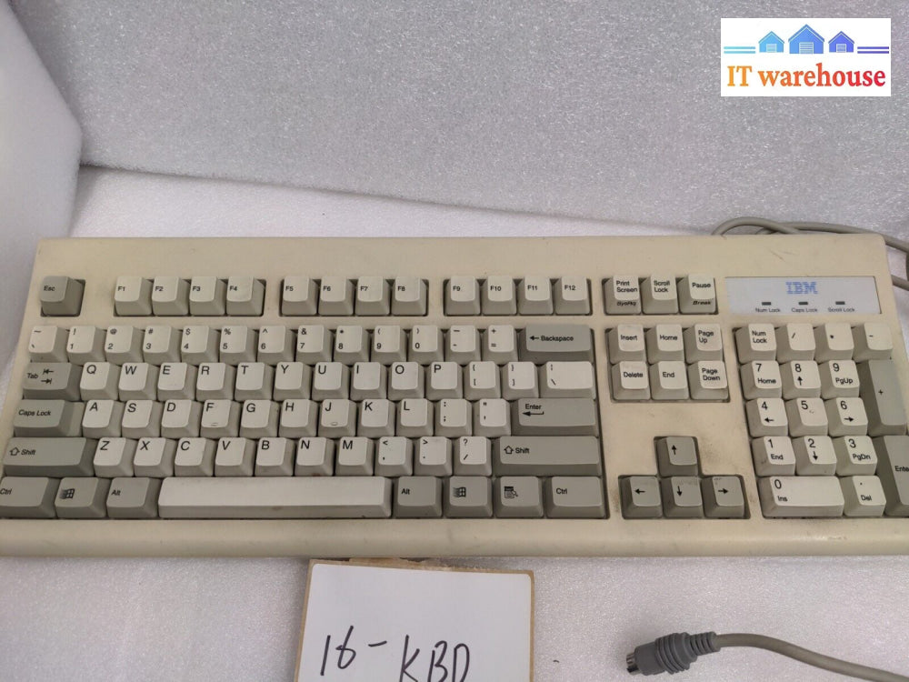 - Vintage Ibm Kb-8823 07H0666 Ps/2 Wired Computer Keyboard