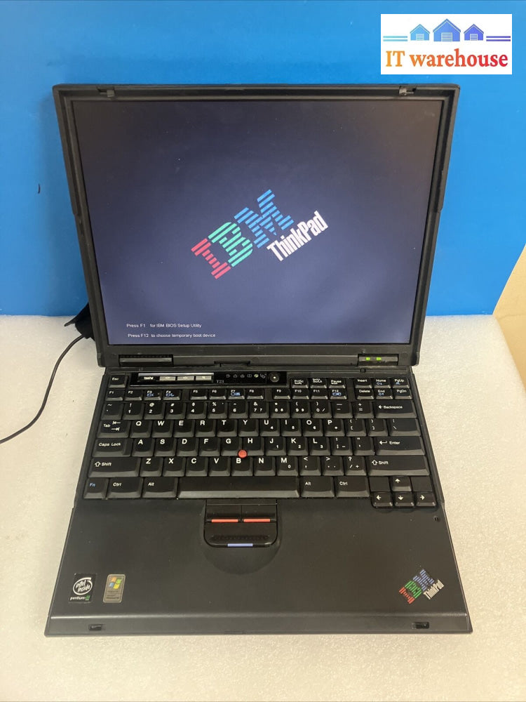 ~ Vintage Ibm Thinkpad T23 Laptop Pentium Iii Cpu / 512Mb Ram No Hdd (Read)
