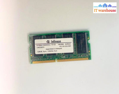 Vintage Infineon Hys64V16220Gdl-7.5-C2 128Mb Sdram Pc133 Cl3 144Pin Sodimm