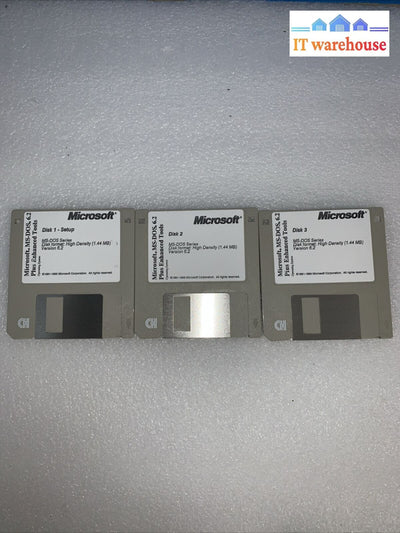 Vintage Microsoft Ms Dos 6.2 Set 3.5’ Disks