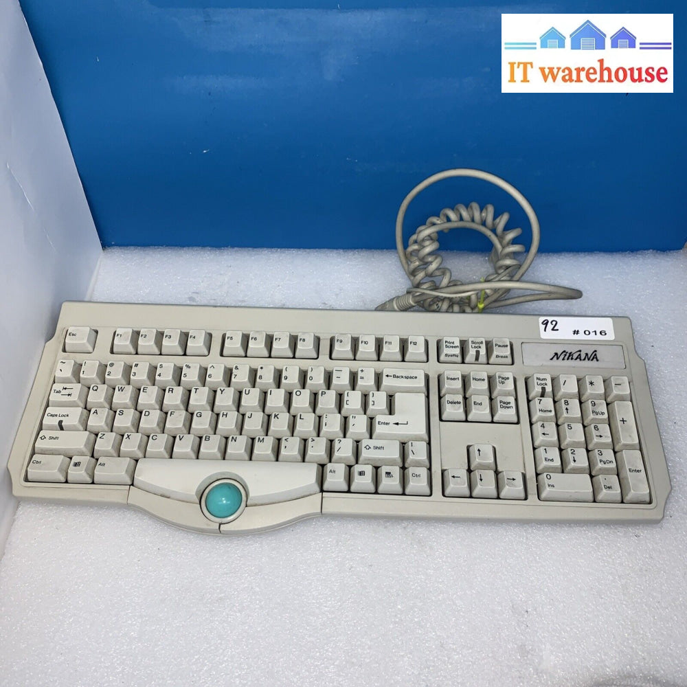 Vintage ~ Nikana Model Fk7200 Keyboard / Mouse 5-Pin & 9-Pin