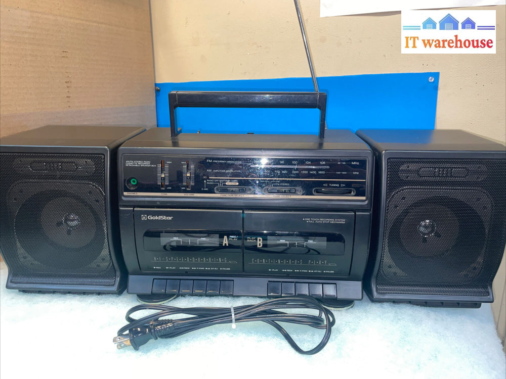 Vintage Rare - Gold Star Boombox Tw 710A