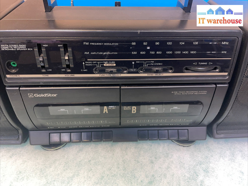 Vintage Rare - Gold Star Boombox Tw 710A