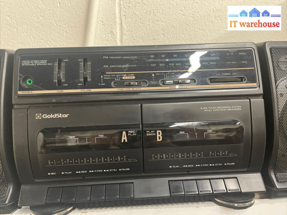 Vintage Rare - Gold Star Boombox Tw 710A