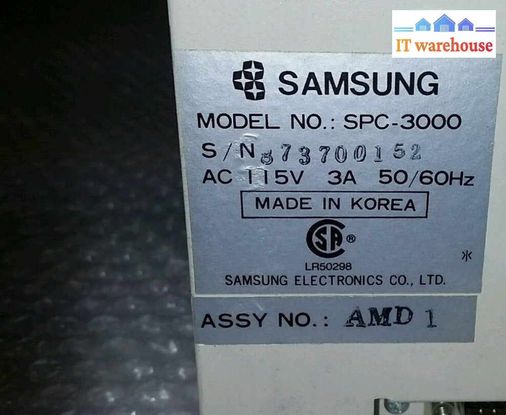 Vintage Samsung Spc3000 8088 Computer Spc-3000 Amd-1