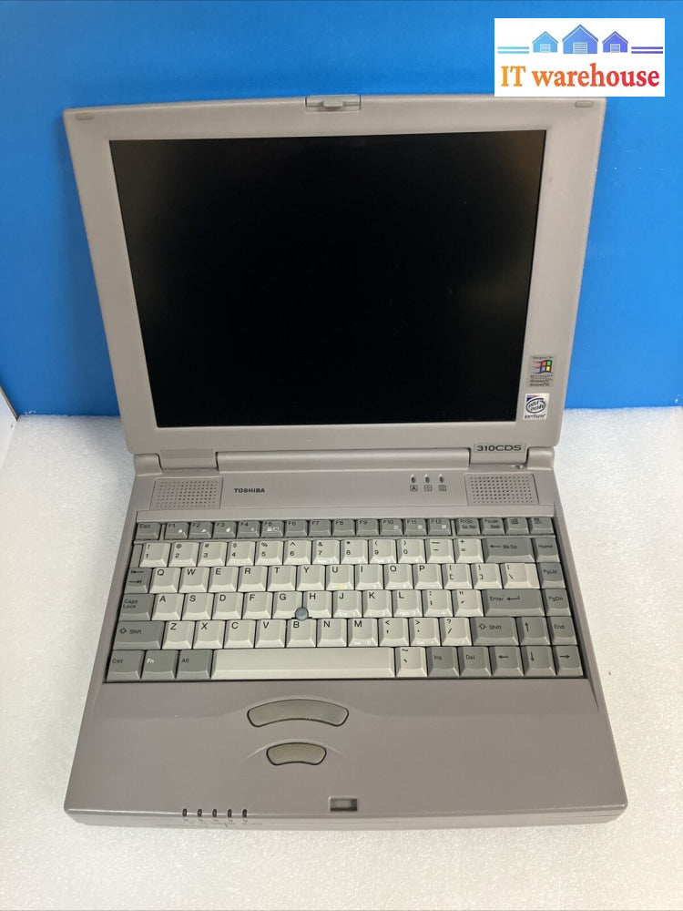 ~Vintage Toshiba 310Cds 12’ Laptop Intel Pentium Cpu 32Mb Ram 2Gb Hdd Windows 95