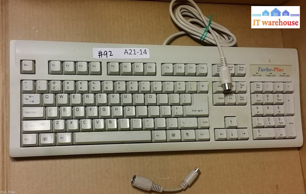 Vintage Turbo-Plus At Wired Keyboard