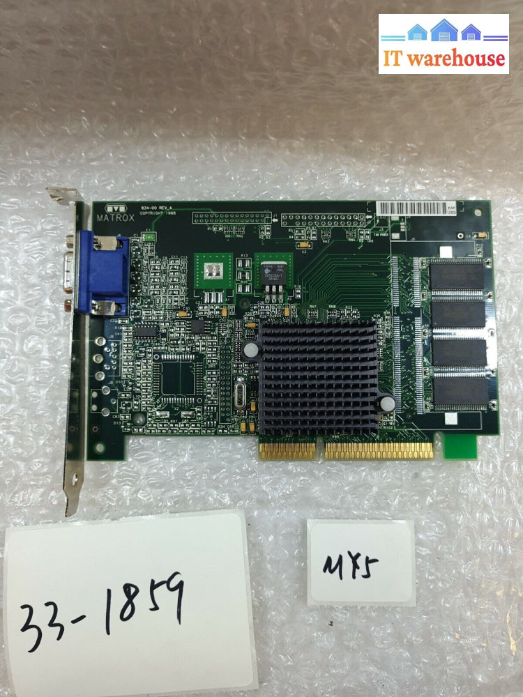 - Vintage Vga Graphics Card Matrox 834-00