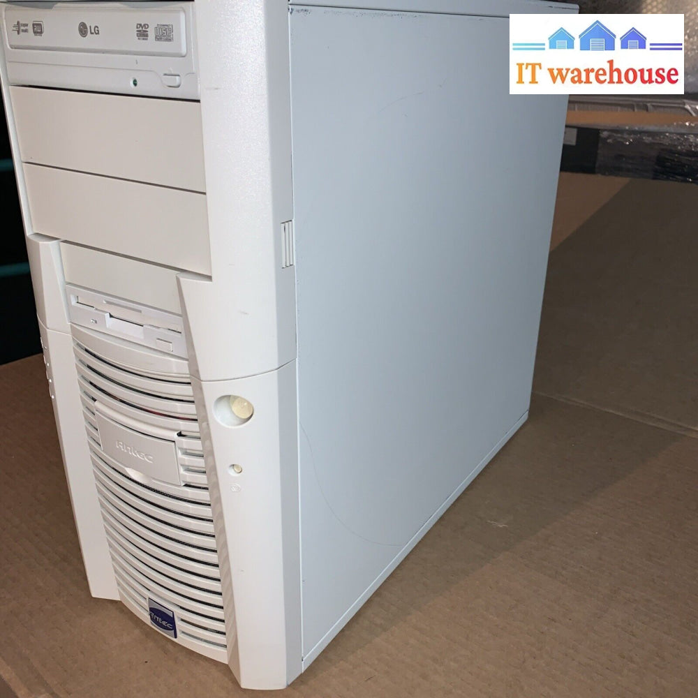 Vintage ~ Antec P4 Desktop Pc Case With Dvd Rw + Floppy Disk Drive