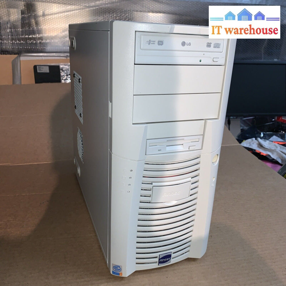 Vintage ~ Antec P4 Desktop Pc Case With Dvd Rw + Floppy Disk Drive