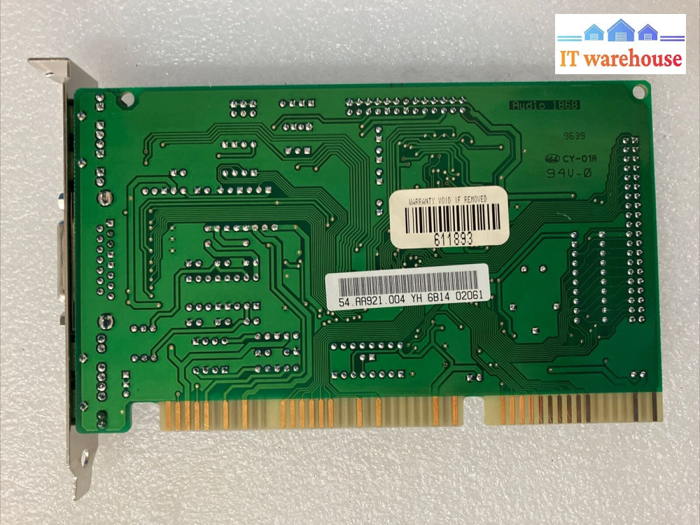 Vintage Ya Hsin Industrial Sound Card Ycs-Sh007 Kn8Ycs-Sh007 54.Aa921.004 ~