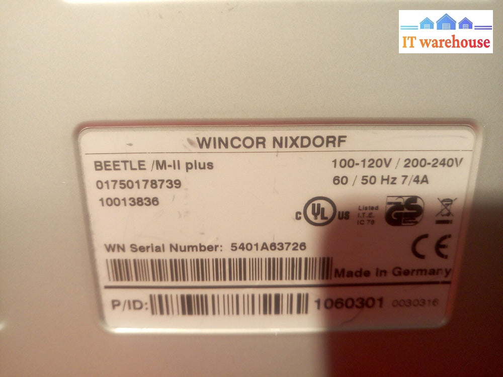 * Wincor Nixdorf Beetle M-Ii Plus Multi-Functional Pos C2D/4Gb/2X 250Gb Hdd