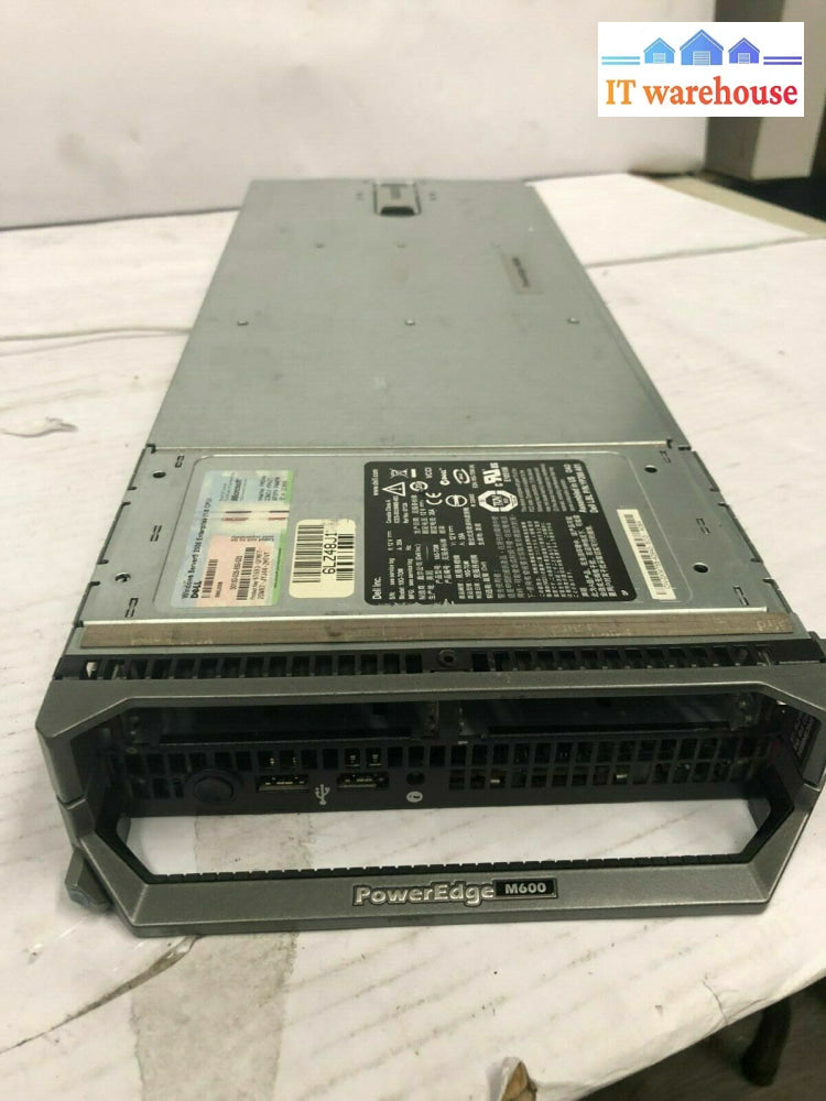 *Xm755 Dell Poweredge M600 Bladeserver 2 X Quad Core 2.83Ghz Xeon E5440 32Gb Ram