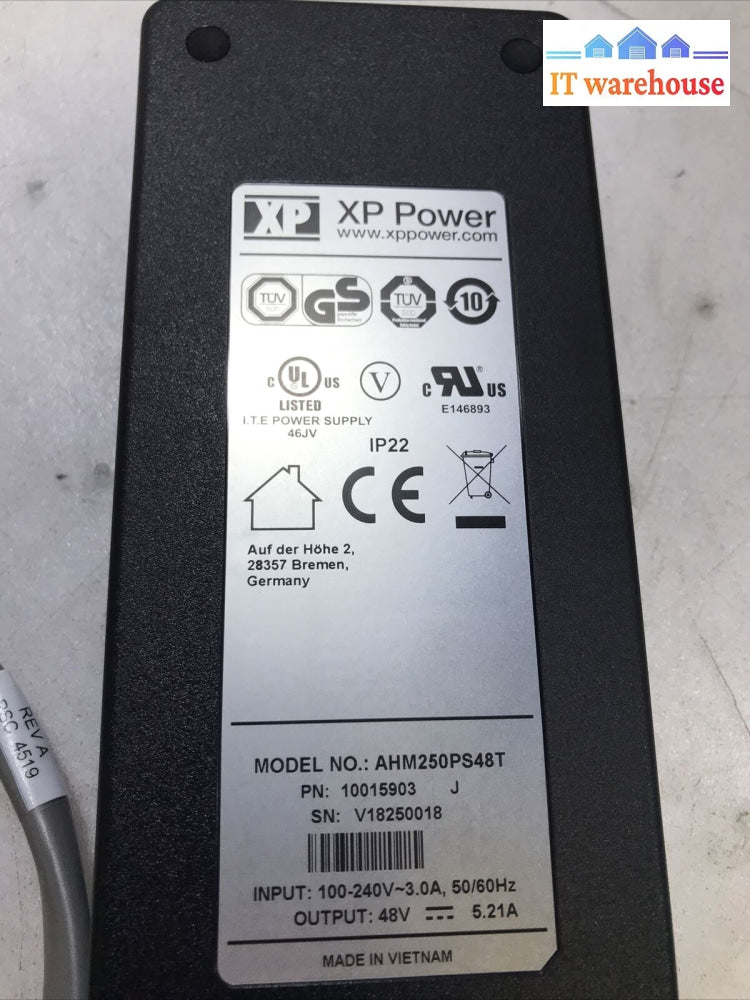 Xp Power Ahm250Ps48T Ac/Dc Power Supply Ite & Medical 250 W 48 V 5.21 A