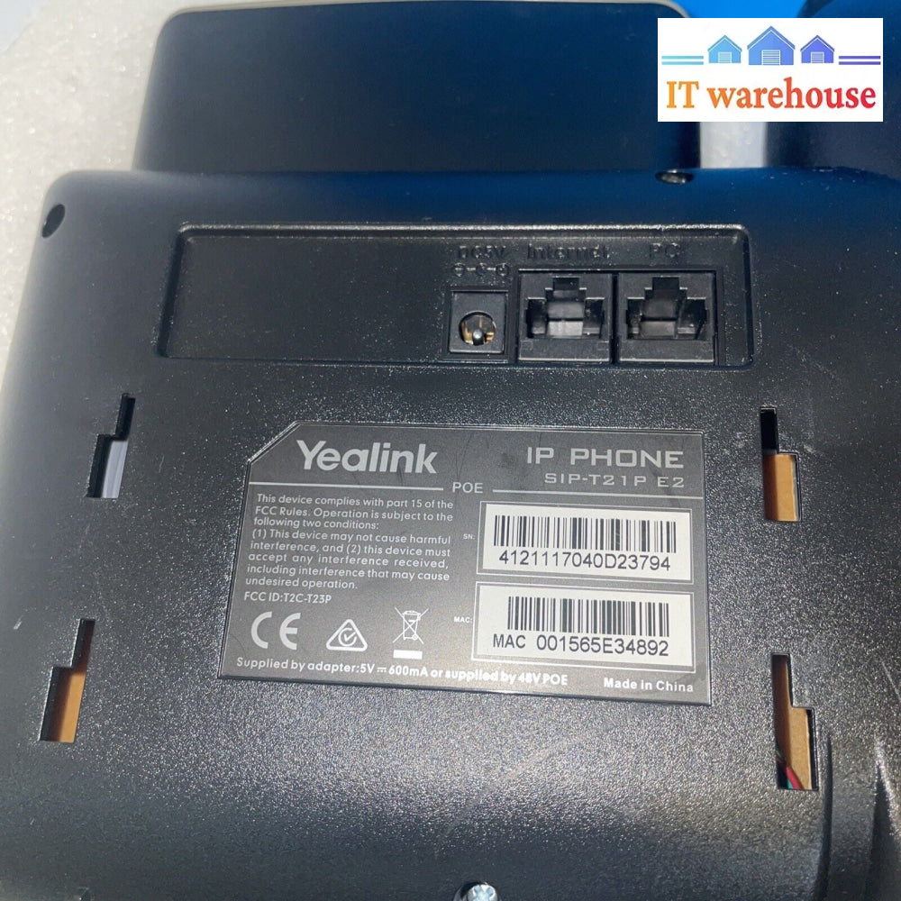 Yealink SIP-T21P E2 Dual-line Entry Level IP Phone + headset – IT Warehouse  Vancouver