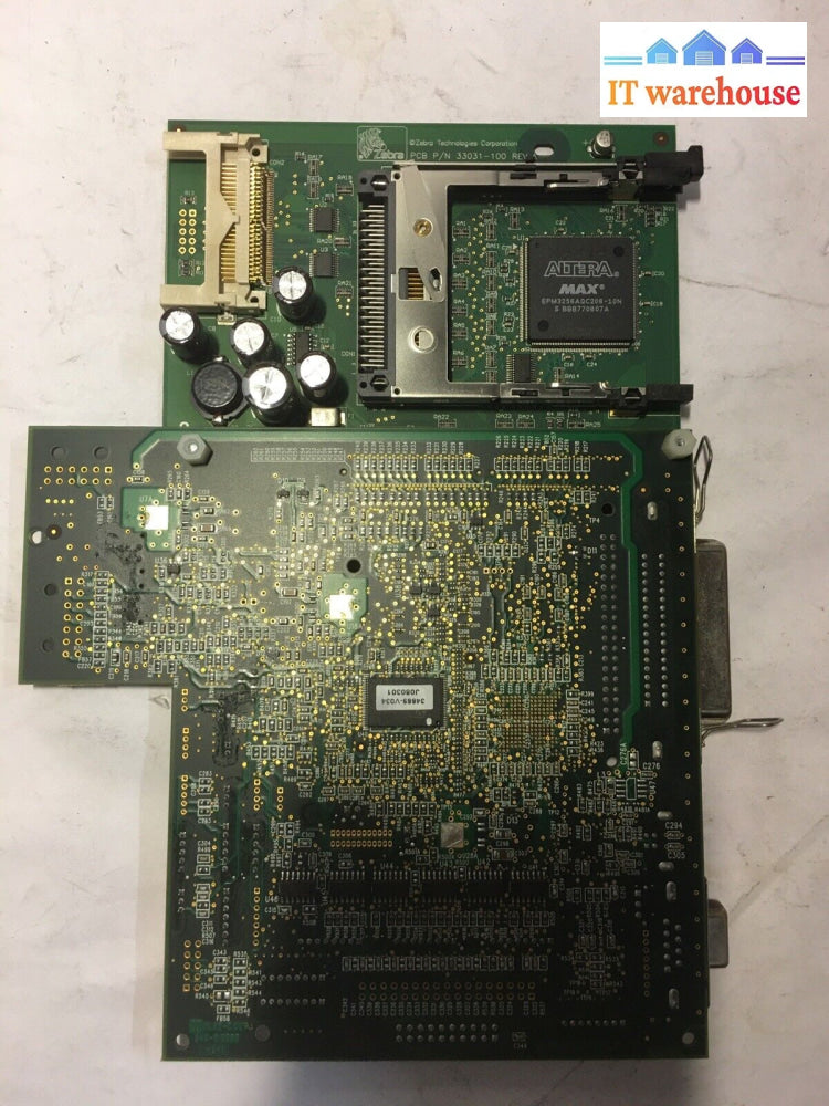 ~Zebra 140Xi Iii Plus Main Logic Board 33031-100 Rev A & 34901-100 F