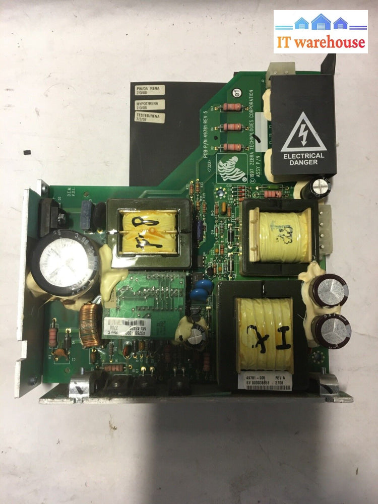 ~ Zebra 170Xiiii Plus Printer Power Supply Board 49781-005 Rev.a