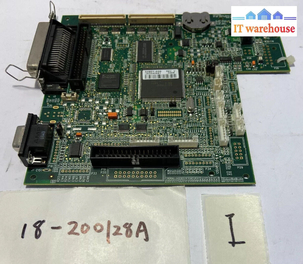 ~ Zebra 34901-100 Rev Y Main Logic Board For 105Sl Printer