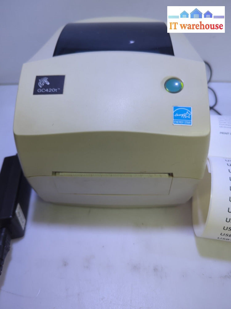 - Zebra Gc420T Thermal Transfer Barcode Label Usb Printer Gc420-100510