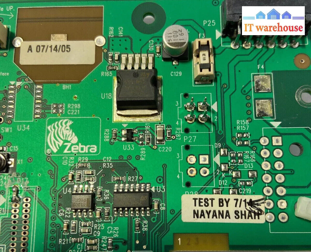 ~ Zebra Part 33360 Circuit Board Av 46022 Rev 6 / 2/ 7